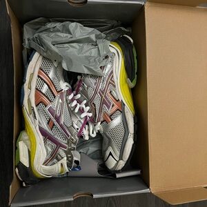 Asics Silver and Purple Athletic Shoes